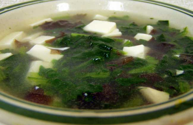 菠菜豆腐汤的制作方法