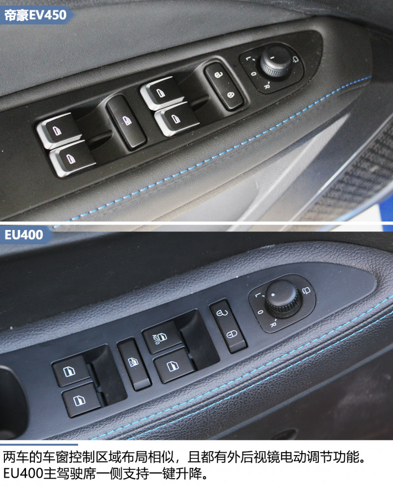 紧凑型电动车选谁 帝豪EV450对比EU400