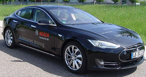 博世改装特斯拉Model S无人驾驶技术测试