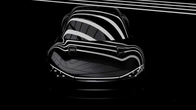 奔驰Vision EQXX车头预告图曝光 将于1月4日发布